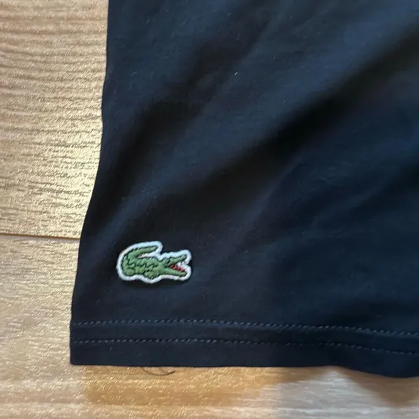 Lacoste women's black 100% cotton t-shirt size‎ 38 - Image 3