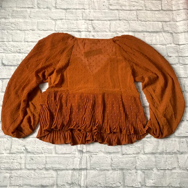 Lulus Swiss Dot Long Sleeve Top - Image 6