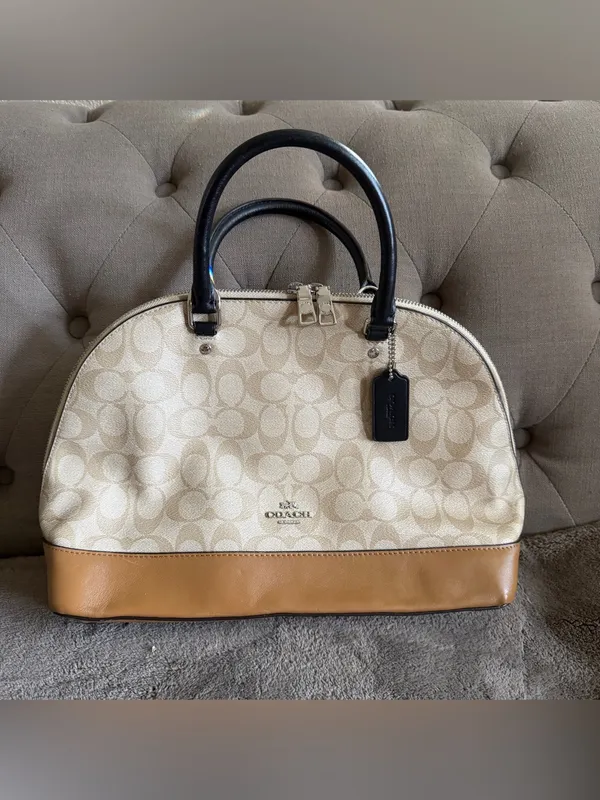 Coach Logo Color Large Sierra Satchel Handbag NO STRAP INCLUDED - Image 2