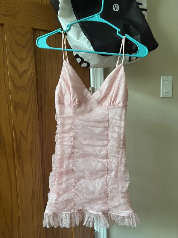 Pink Lucy in the Sky Mini Dress - Image 2