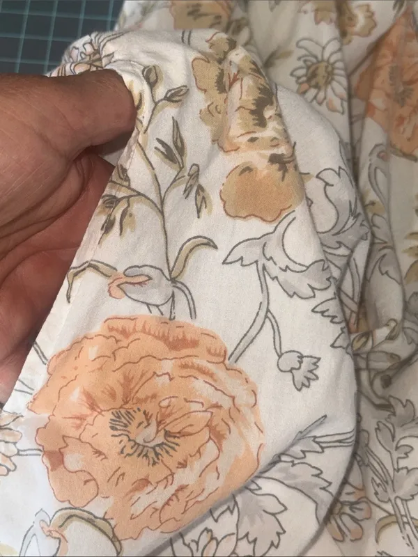 la cera Peach Floral Tiered Cream Nightgown - Image 7
