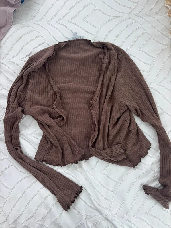 Brown tie Top - Image 3