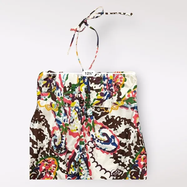 Alexia Admor White Floral Print Silk Halter Mini Party‎ Cocktail Dress Size S - Image 4