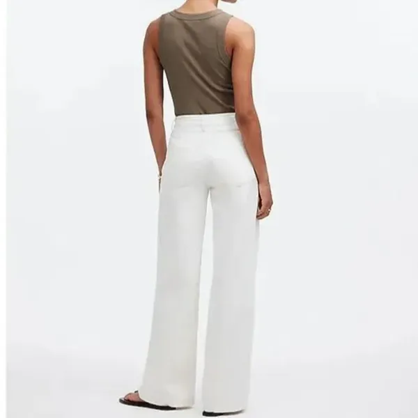 NWT Madewell Drawstring High Waist Superwide Leg Jeans (Vintage Canvas) - Image 3