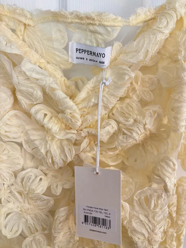Peppermayo Maxi Skirt Ivory - Image 3