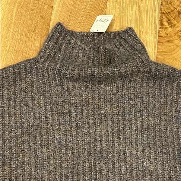 Free People oversized‎ chunky cowl neck Sweater medium - Image 2