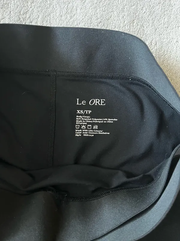 Le Ore crossover Leggings Black Size XS - Image 2