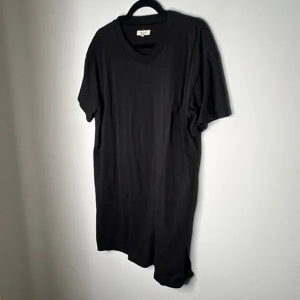 Madewell Black T-shirt Mini Dress Size Large - Image 5