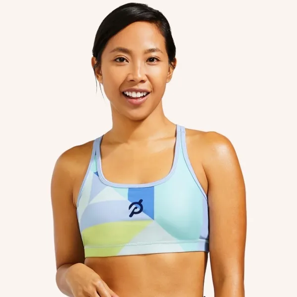 Pelaton‎ x WITH Wear It To Heart | Geometric Print Strappy Sports Bra, Size M - Image 2