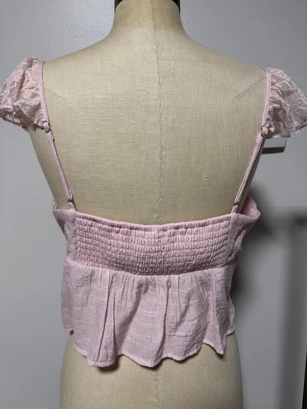 PacSun Pink Babydoll Top - Image 3