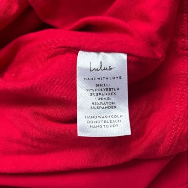 Lulus NEW WITH TAGS Iconic Moment Red Midi Bodycon Dress‎ small holiday - Image 7
