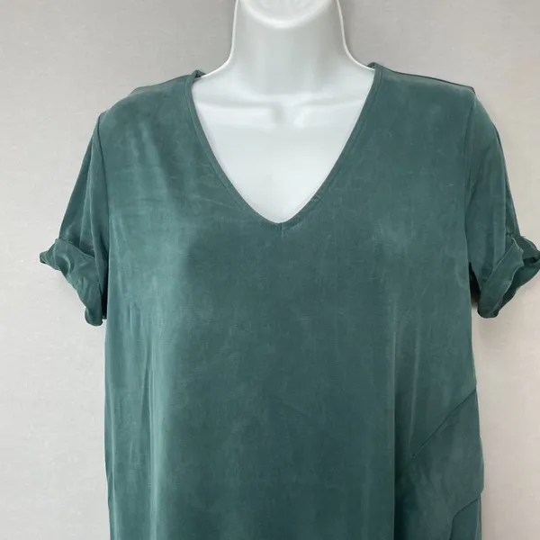Anthropologie Dolan Tunic Dress Green Short Sleeve Soft Shift‎ XSP XS Petite - Image 7