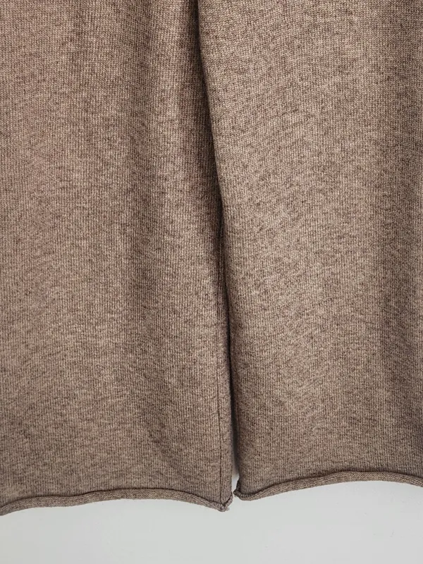 Heather Brown High Rise Cropped Sweater Pants Approx. Size Small to Medium - Image 3