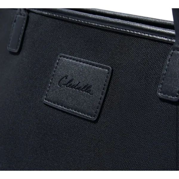 NEW Cleobella Large Black‎ Canvas Tote 22"x12" - Image 5