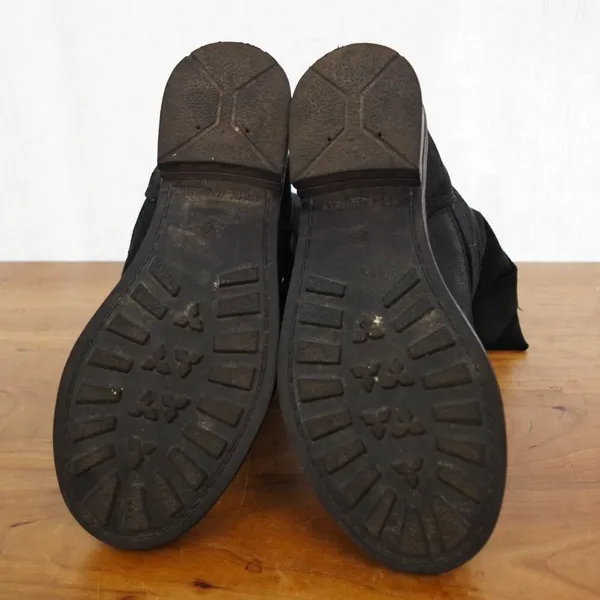 ALDO Italian Made Black Suede Engineer Style Boots US 7.5 EU 38 - Image 3