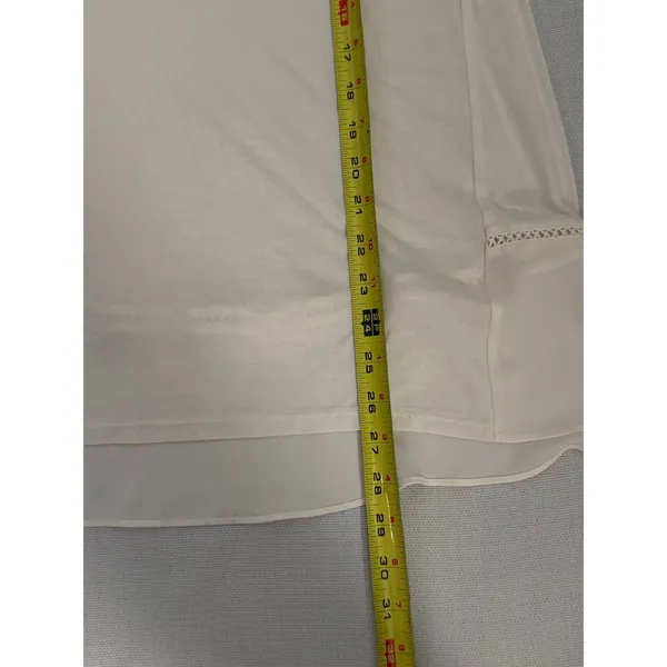 Ann Taylor Loft Cream Long Sleeve‎ long top size medium NWT - Image 5