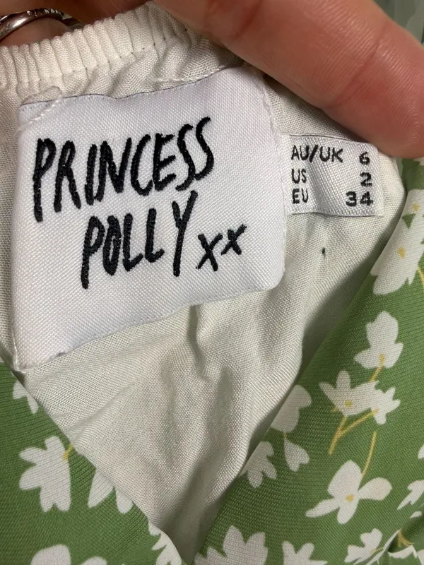 Princess Polly Koko Mini Green Floral Dress - Image 2