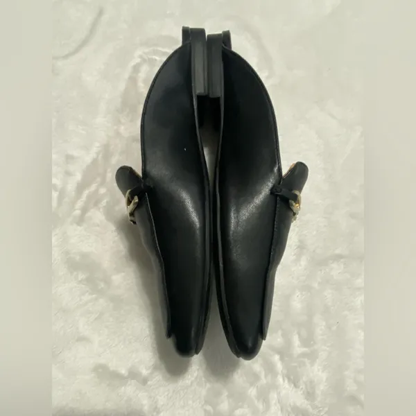 Naturalizer Women's Kayden Mule Black Leather with Gold Accent 9.5 - Image 4