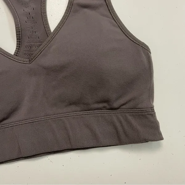 Lululemon Reveal Sports Bra Digital Rain Light Support Knit Lunar Rock Taupe - Image 3