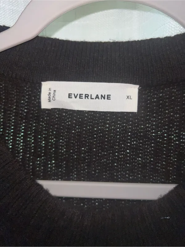 Everlane the Cocoon Crew in Wool Cashmere size XL Americano Brown - Image 4