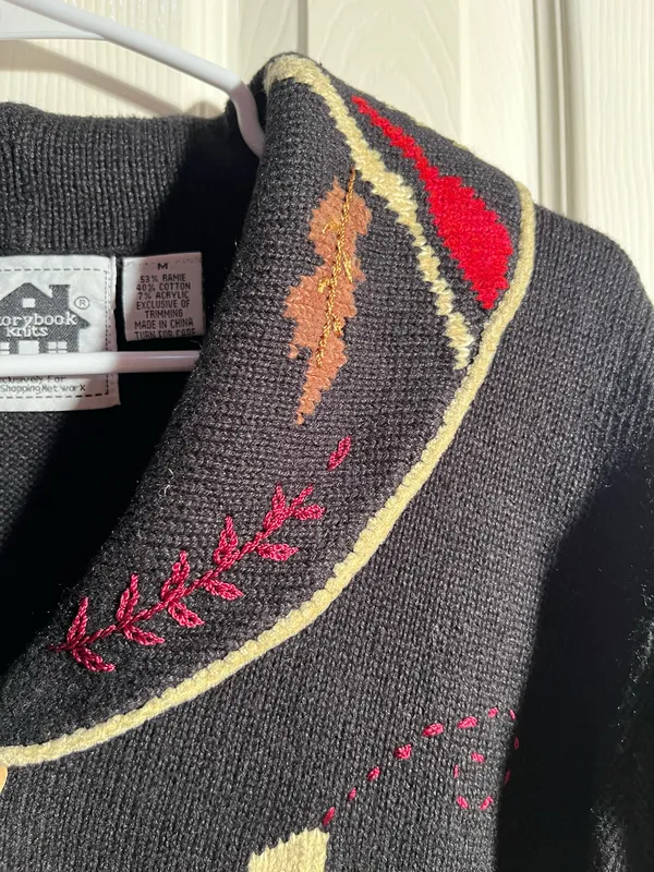 Owl sweater storybook knit size medium - Image 3