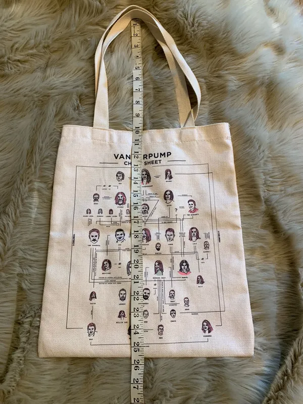 Vanderpump Rules VPR Canvas Tote Bag Tan - Image 4