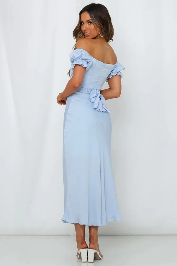 Sky Child Maxi Dress Steel Blue - Image 3