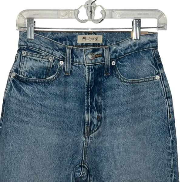 Madewell The Perfect Vintage Straight Jean Medium Wash Blue Denim Women W23 New - Image 2