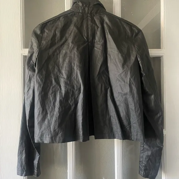 Theory Faux Leather Jacket - Image 8
