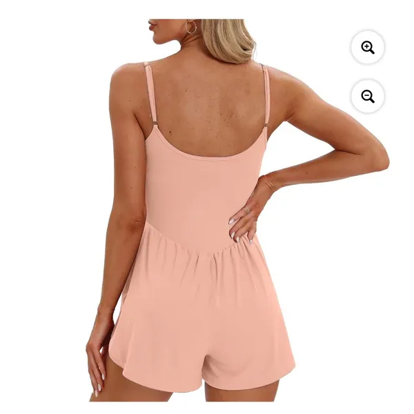 Tennis Romper Women Small Peach Pink Athletic‎ Skort Dress Pickleball - Image 2