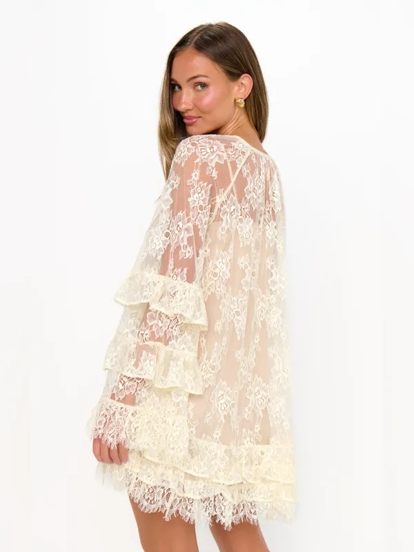Show Me Your Mumu Joelle Mini Lace Dress size Large L - Image 5
