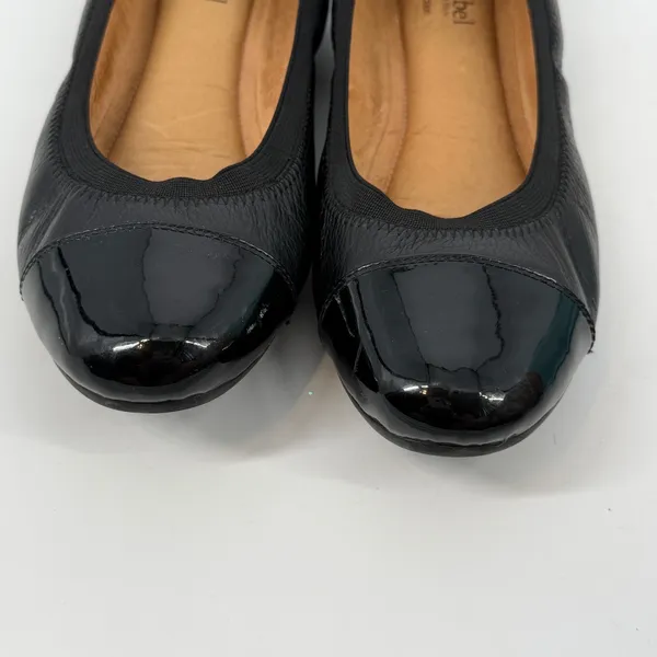 Josef Seibel Size 40 Black Leather Cap Toe Ballet Flats Double Air‎ Reaction - Image 3