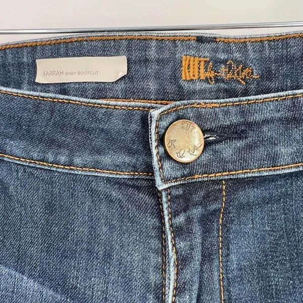 Kut from‎ the Kloth ‘Farrah’ baby boot cut jeans 10 KFTK - Image 4