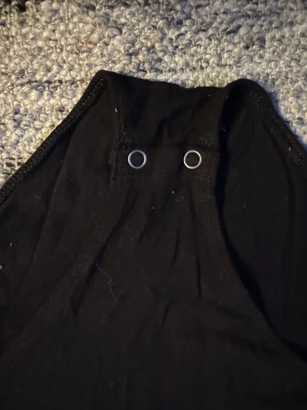 American Eagle Black Button Bodysuit - Image 4