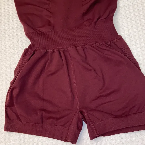 Free People Movement NEW! Movement X THE CLASS GOOD KARMA XS/S Runsie Shorts Onesie - Image 11