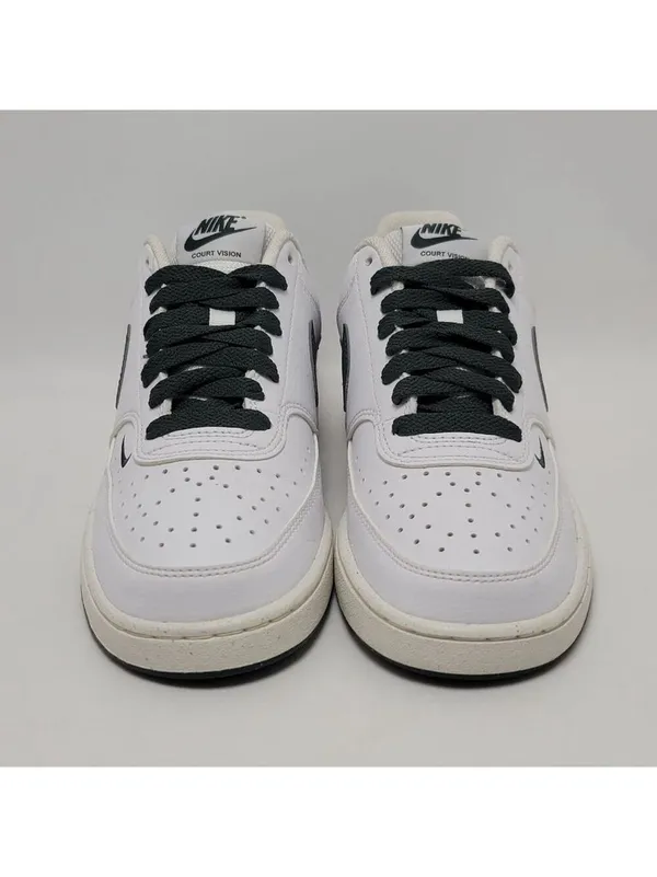 Women's Nike Court Vision Low White Green Sneakers Size 7.5 FV9952-101 - Image 4