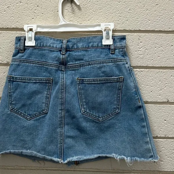 Brandy Melville John Galt Jean Skirt one size - Image 8