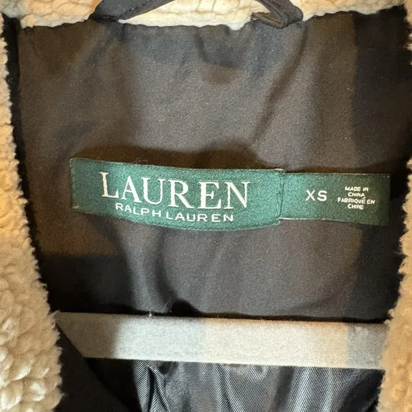 Lauren Ralph‎ Lauren Jacket Womens XS Black Down Puffer Coat Long Zip LRL - Image 3