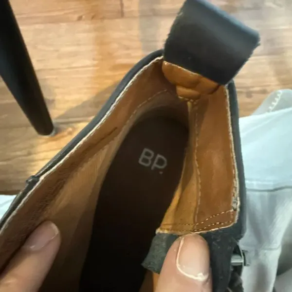 BP black leather booties size 8 - Image 9