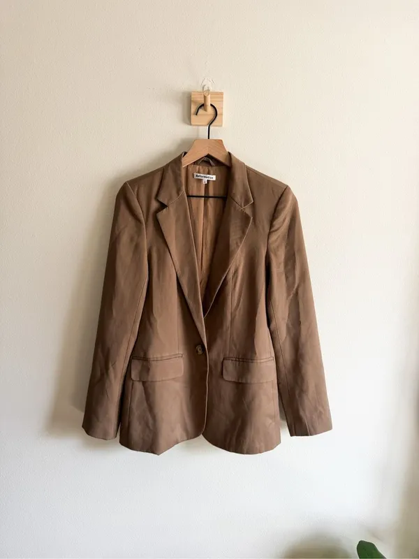 Reformation Major Camel Blazer Size S - Image 3