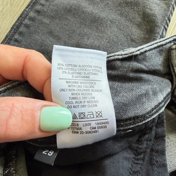 Hudson Collin Skinny Denim Jean's Women's 29 Black - Image 9