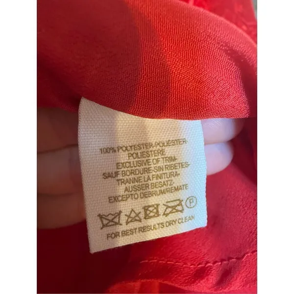 Free People Vibrant Red Crushed Velvet Party Mini Baby Doll Dress Sz‎ 8 - Image 14