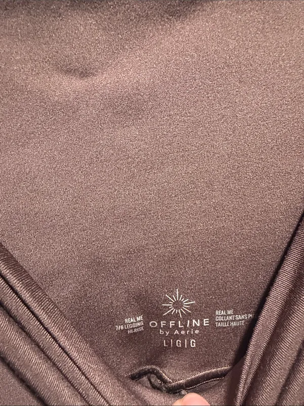 OFFLINE By‎ Aerie Real Me High Waisted Legging Choclate Brown Woman’s L - Image 2