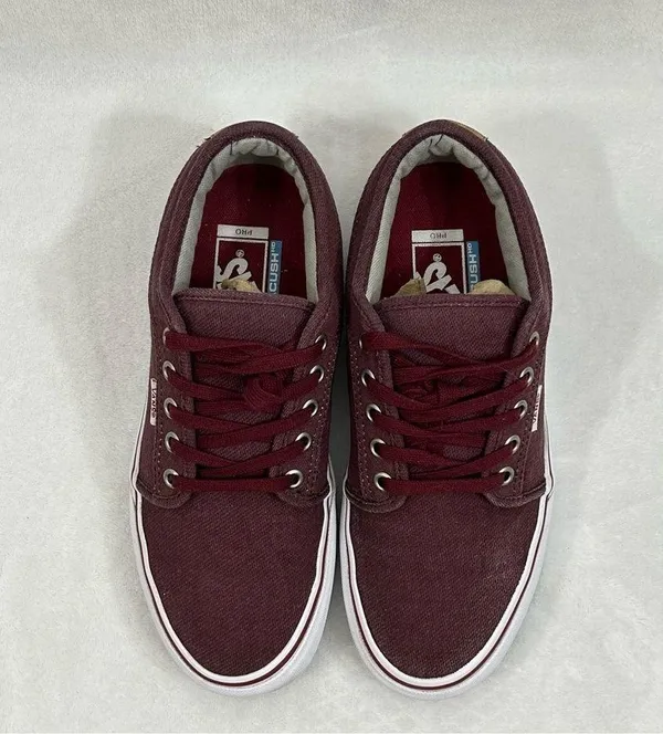 Vans Pro Ultracush Skateboard Maroon Low Top Sneakers Shoes Mens 6.5 Womens 8. - Image 3