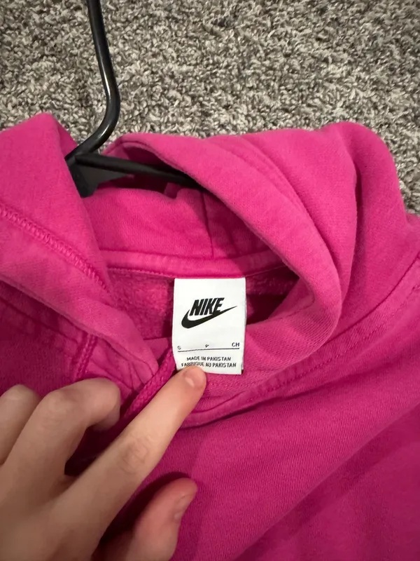 Pink Nike hoodie - Image 3