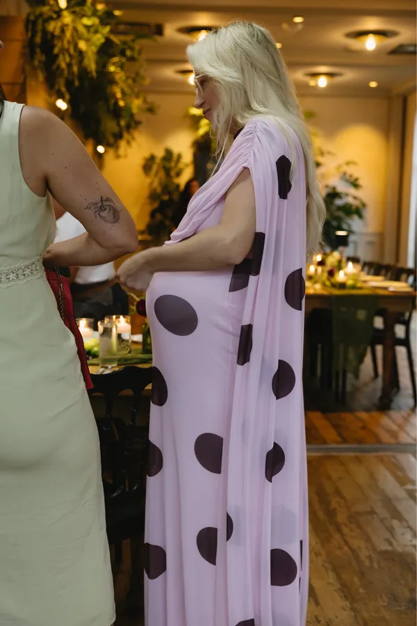 Cape Maxi Dress - Image 9