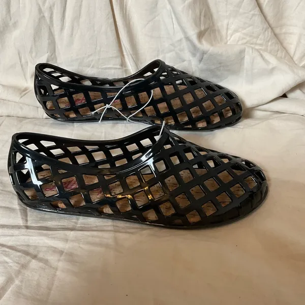 Jellypop Black Women's Jelly Shoes size 6 - Image 4