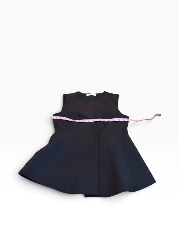 COMMENSE black peplum vest Size M - Image 2