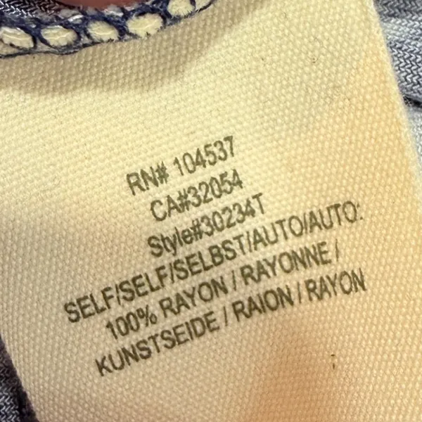 NWT‎ Anthropologie Tiny Mixed Print Button Front Midi Dress Navy M $148 - Image 8