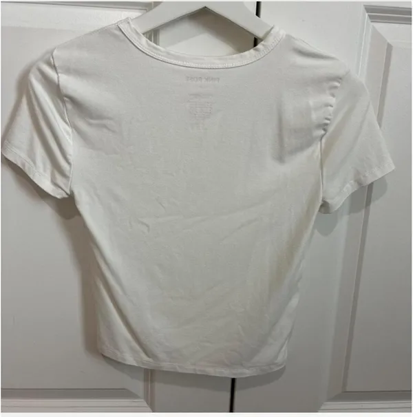 Pink Rose white Top  - Image 2